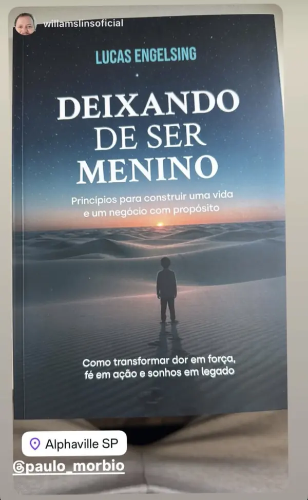 Exemplar do livro recebido em Alphaville, São Paulo